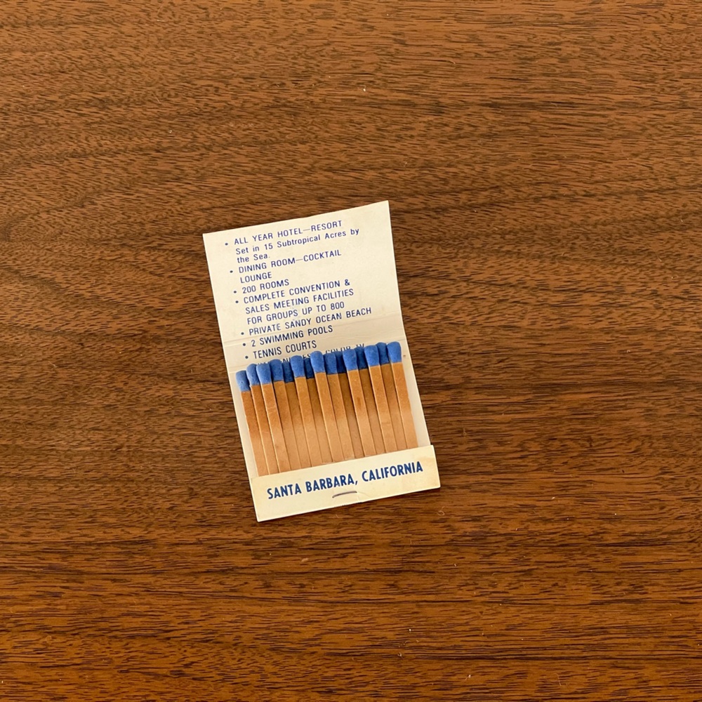 Vintage Matchbook: Miramar by the Sea